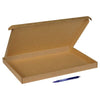 Klika - Briefkasten A4+ mit Klappe 370x260x28mm braun 50 Stück