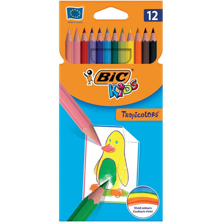 BIC Kids - Buntstifte Kids Tropicolors sortierter Blister mit 12 Stück