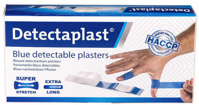 Detectaplast - Elastisches blaues Textilpflaster 180x20mm 100 Stück