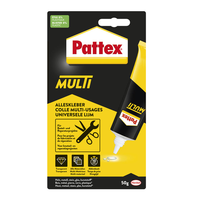 Alleslijm Pattex Multi Tube 50 Gramm auf Blasen