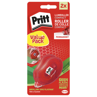 Pritt - Kleberoller Compact permanent 2. halber Preis im Blister | 10 Stück