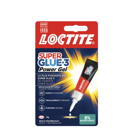 Loctite - Superglue Powerflex GEL Tube 3 Gramm auf Blister | 12 Stück