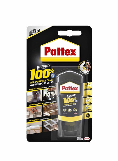Kleben Sie Pattex 100% Röhrchen 50 Gramm auf Blister | 12 Stücke