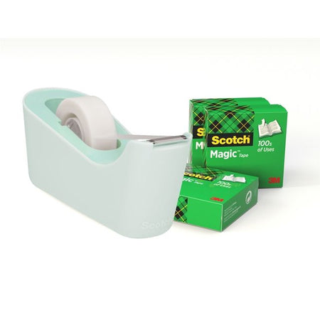 Scotch - Klebebandhalter C18 Mint + 4 Rollen Magic E 19mmx33m