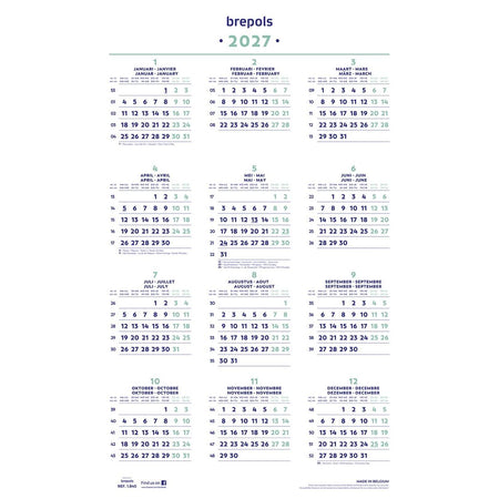Brepols - Jahreskalender, 2026