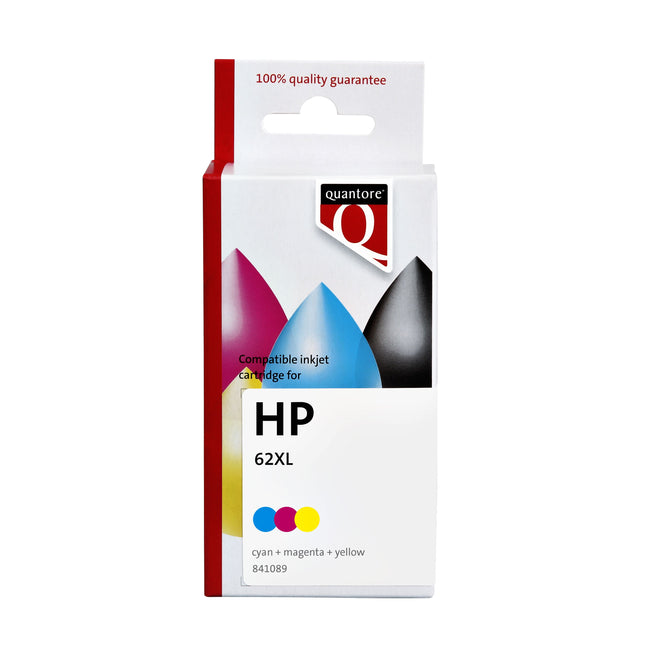 Quantore – Tintenpatronen-Alternative für C2P07AE 62XL Farbe
