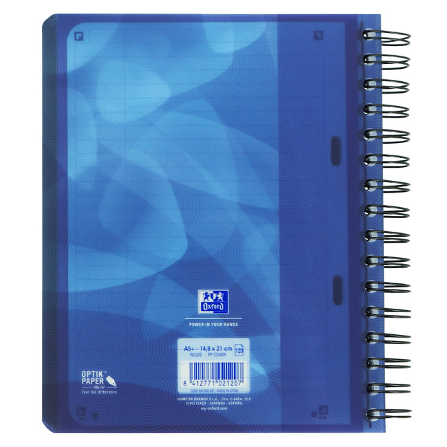 Oxford -  Projectbk oxf school a5+ ln 6g 240pag 80gr blauw | 5 stuks