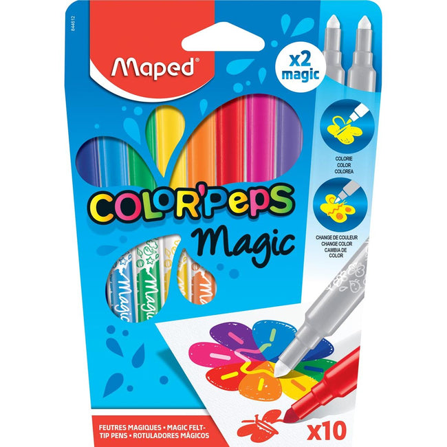 Maped - Filzstift Color'Peps Magic Set mit 10 Farben