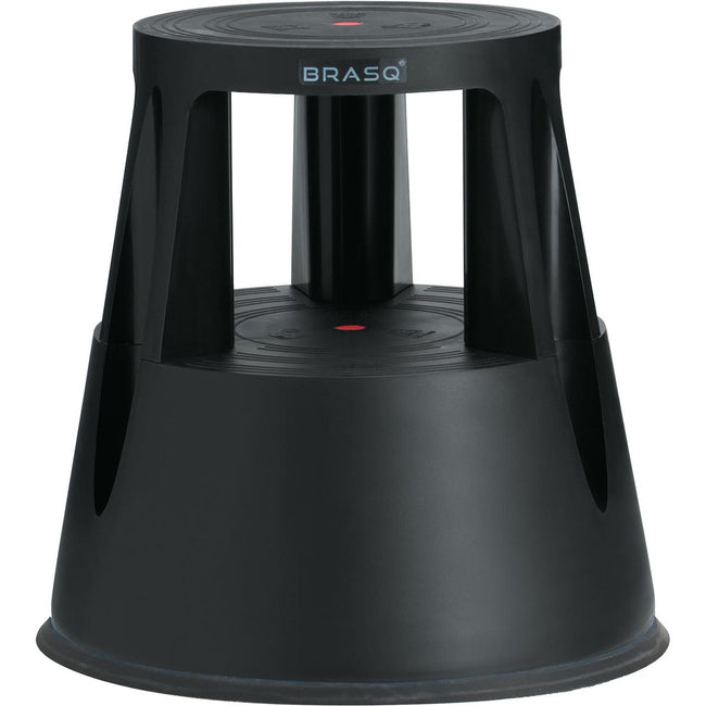 Brasq - Comfort Rollhocker, aus Kunststoff, schwarz