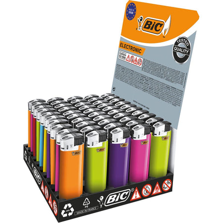 Elektronisches Feuerzeug Bic - Maxi, Display mit 50 Stück