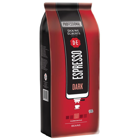 Douwe Egberts - Kaffeebohnen, Espresso Dark, Packung mit 1 kg