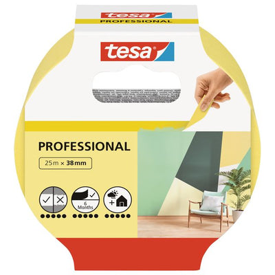 Tesa - Afplake ® Professional 25mx38mm gelb | 8 Stück