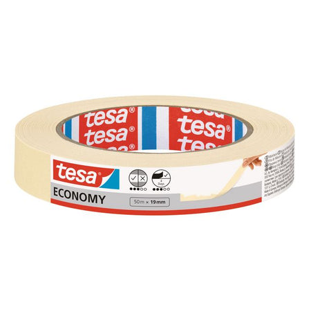 Tesa - Afplake® Economy 50mx19mm gelb | 16 Stück