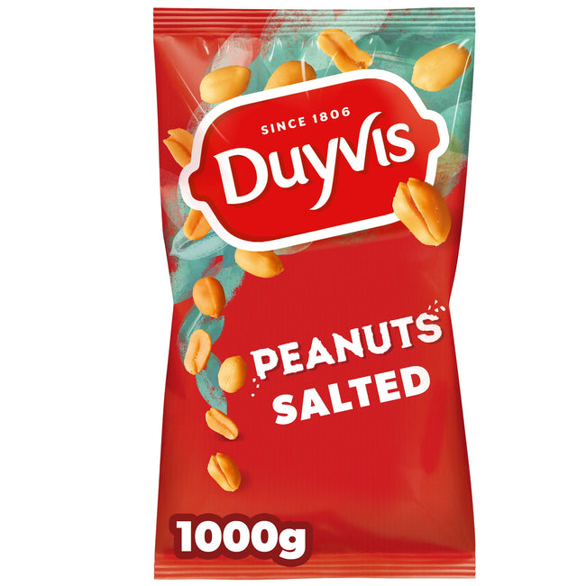 Duyvis -  Pinda  gezouten zak 1000 gram | 12 stuks