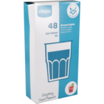 Depa -  Glas, brasserieglas, schapdoos, pS, 250ml, transparant, 384 stuks (afbeelding 2)