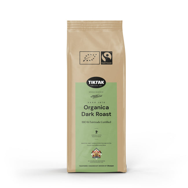 Tiktak -  Koffie  organica dark roast bonen 1000 gram