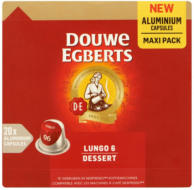 Douwe Egberts -  Koffiecups  lungo dessert 20 stuks