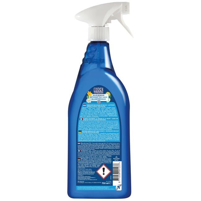 Blue Wonder -  Allesreiniger  spray 750ml | 6 stuks