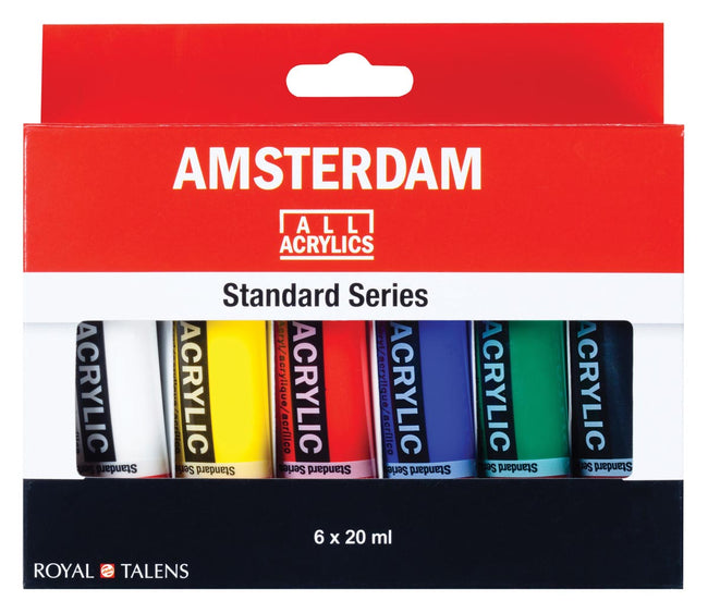 Talens Amsterdam -  Amsterdam acrylverf tube van 20 ml, etui van 6 tubes