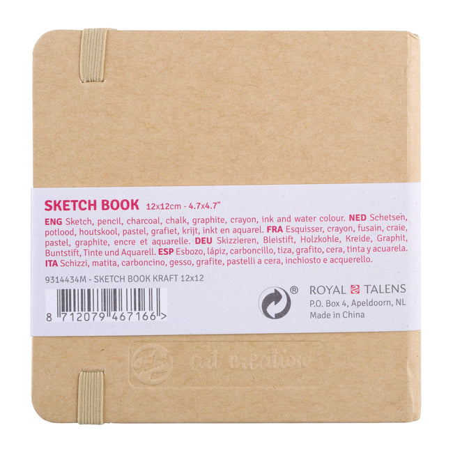 Talens Art Creation -  Schetsboek art creation 120x120mm kraft | 5 stuks