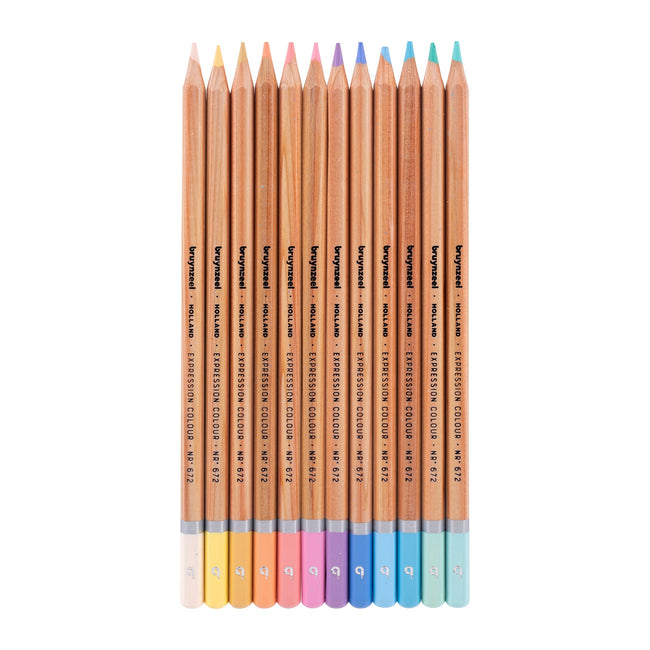 Bruynzeel -  Kleurpotloden sion assorti pastel blik à 12 stuks