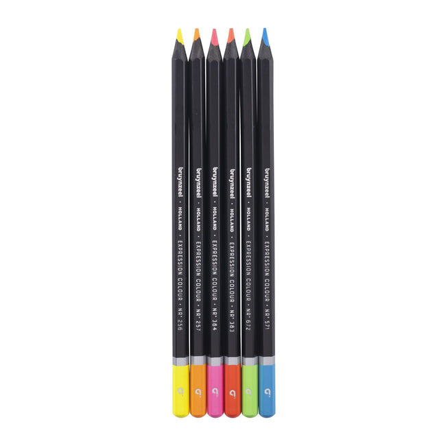 Bruynzeel -  Kleurpotlood  expression blik 6st ass ne | 6 stuks