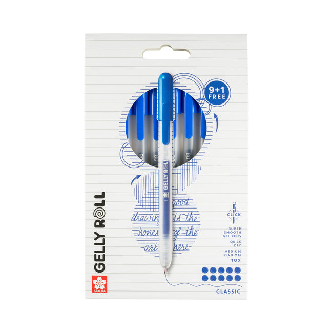 Sakura -  Gelschrijver gelly roll classic 10st blauw