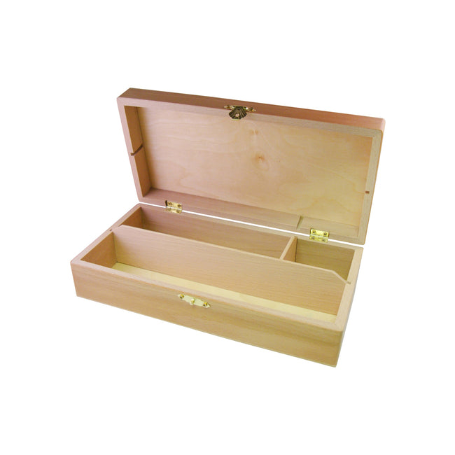 Office -  Tekendoos 25x12.5x6.5cm 3 vakken beukenhout