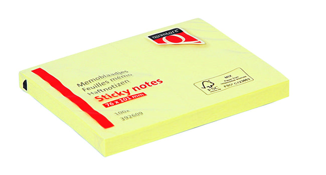 Quantore -  Memoblok 76x101mm geel | 6 stuks