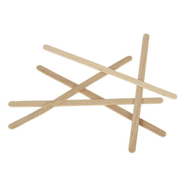 Biaretto -  Roerstaafjes  hout 11cm 2000 stuks