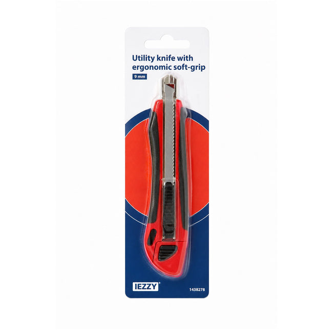 IEZZY -  Snijmes  9mm kunststof ergonomische softgrip