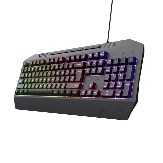 Trust -  GXT 836 Evocx toetsenbord Gamen USB QWERTY Amerikaans Engels Zwart