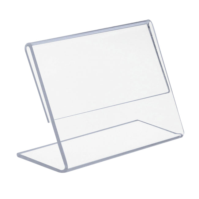 Europel -  Kaarthouder  a7 l-standaard liggend acryl | 10 stuks