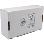 SendProof -  Postpakketdoos golfkarton 130x210x70mm gestanst wit 25 stuks (afbeelding 2)