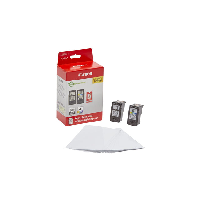 Canon -  PG-510/CL-511 inktcartridge 2 stuk(s) Origineel Normaal rendement Zwart, Cyaan, Magenta, Geel