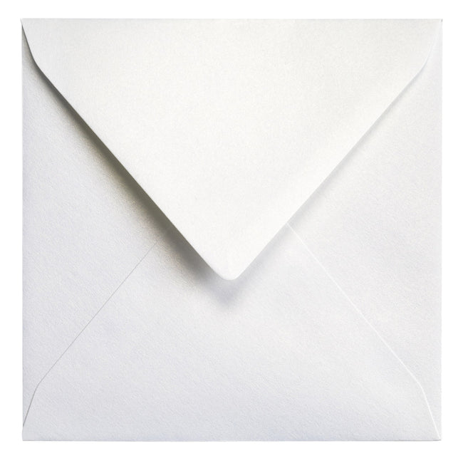 Papicolor -  Envelop  140x140mm metallic parelwit