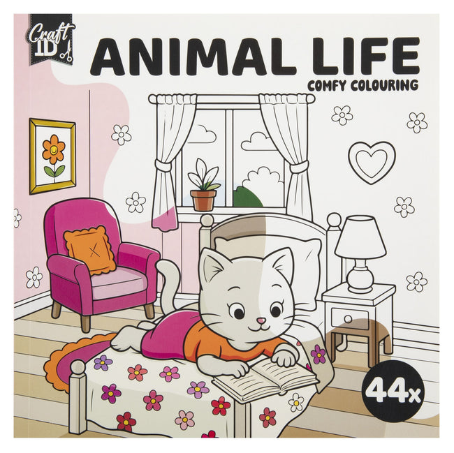 CraftID -  Kleurboek craft id cute 20c20cm 4 stuks assorti
