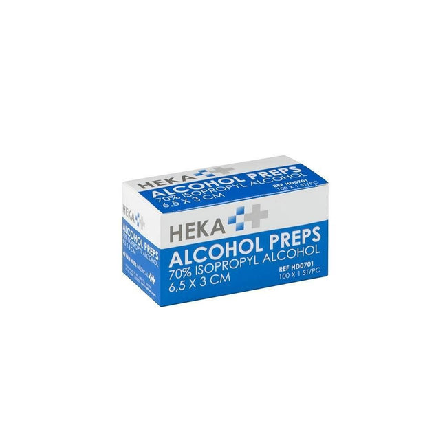 Heka -  hol doekjes  6.5x3cm niet steriel