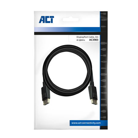 ACT -   3 meter DisplayPort kabel male male