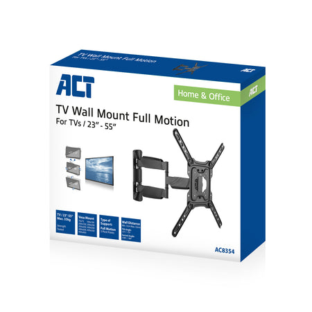 ACT -   Full motion TV en monitor wandsteun, 23 tot 55, VESA