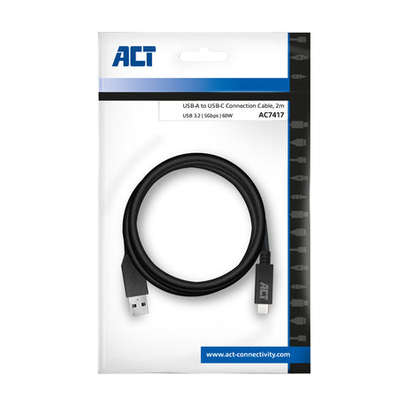 ACT -   USB 3.0 kabel, USB-A naar USB-C, 2 meter