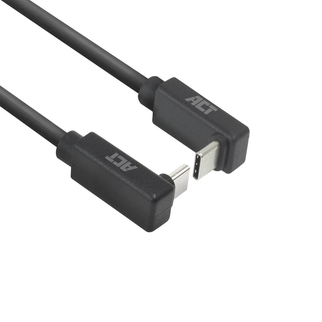 ACT -  Kabel  usb-c hoek boven/beneden 10gbps 2m