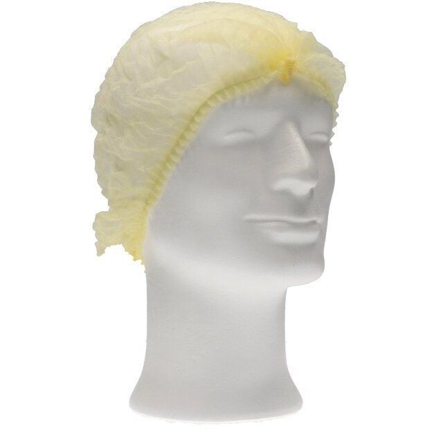 CMT -  Haarnet  clip non-woven m 49cm pp geel