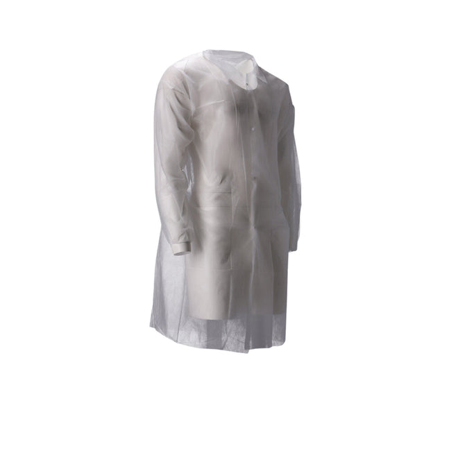 CMT -  Bezoekersjas  m non-woven drukknopen 104cm wt