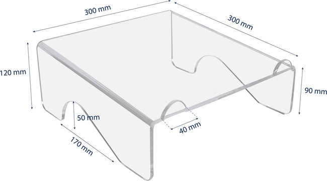 Desq -  laptopstandaard acryl (afbeelding 2)