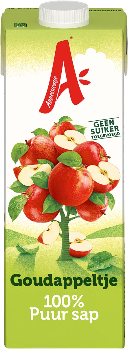 Appelsientje -  Goudappeltje 1 l, pak van 12 stuks