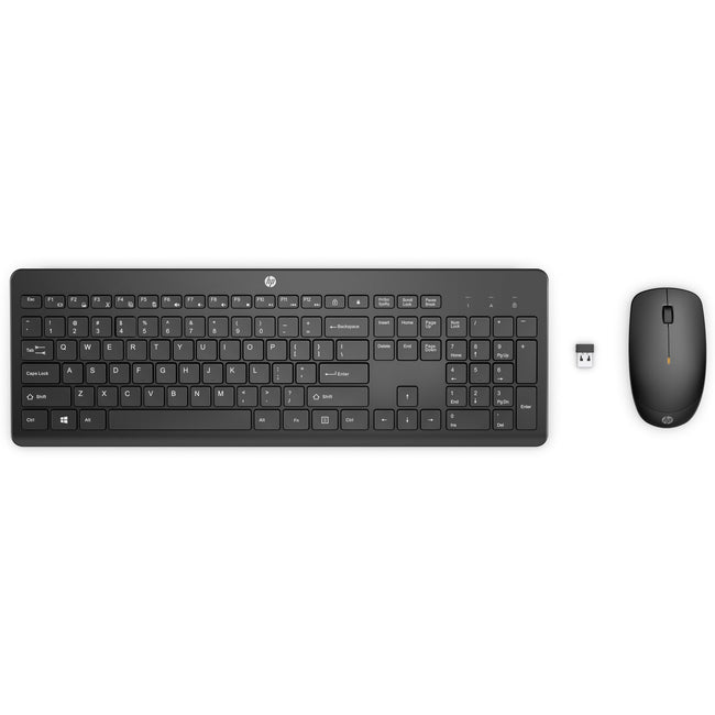 HP - Tastatur + Maus 235 Wireless Schwarz