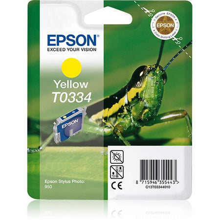 Epson - Tintenpatrone T0334, 440 Seiten, OEM C13T03344010, gelb