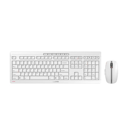CHERRY -   Stream Desktop toetsenbord Inclusief muis Kantoor RF Draadloos QWERTY Amerikaans Engels Grijs