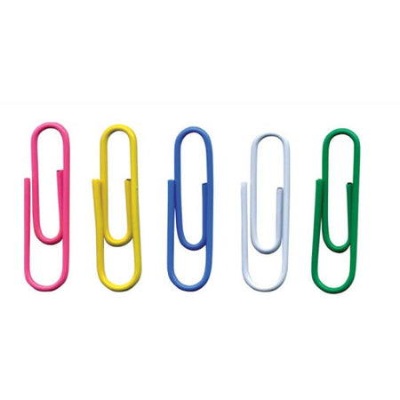 OFFICE products -   papierklemmen, 28 mm, geassorteerde kleuren, zak van 500 stuks